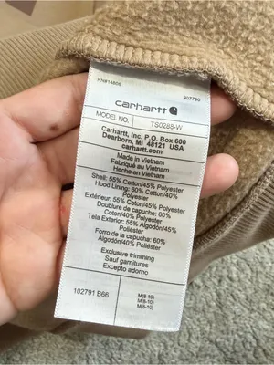 Carhartt Women’s Clarksburg Graphic Sleeve Hoodie Pullover Sweatshirt in Brown M thumbnail 9