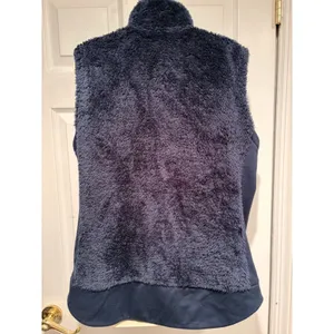 The North Face Osito Hybrid Vest Womens XL Navy Y2K Faux Fur Fleece NF0A337P thumbnail 6