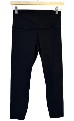 NWT Lululemon Align Ribbed HR Crop 23" leggings black size 8 Authentic thumbnail 1