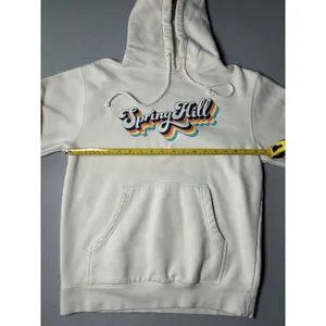 Independent Trading Co‎ Spring Hill Retro Graphic Hoodie Cream Womens XS thumbnail 6
