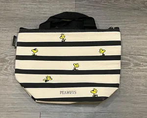 Snoopy peanuts striped thermal lunch box bag thumbnail 2