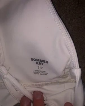 Sommer Ray White crisscross bra thumbnail 3