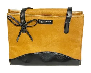 Kate‎ Spade Vintage Mini Brown Faux Suede Handbag thumbnail 1