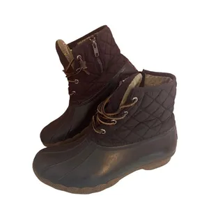 Sperry Women's 8.5 Saltwater Duck Boot Black thumbnail 1
