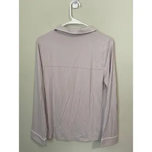 NEW Cozy Earth Bamboo Stretch-Knit Classic Pajama Set Lilac XS thumbnail 4