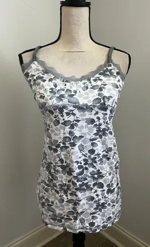 Floral Lace Trim Camisole Large Tank Top Y2K Soft Girl Romantic Casual Boho Chic thumbnail 1
