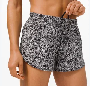Lululemon black and white speckled shorts  thumbnail 1