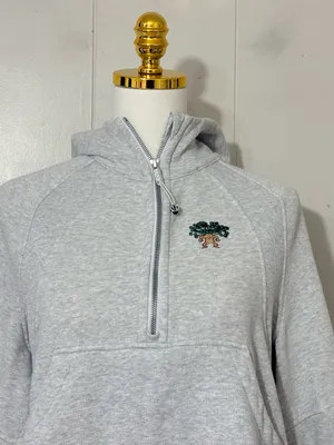 Lululemon Scuba Oversized Half Zip Hoodie XS/S Gray Tree Graphic thumbnail 2