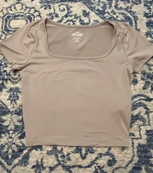 Hollister Seamless Square Neck Baby Tee thumbnail 1