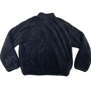 Elodie Jacket‎ Women's Size Large Black Thick Pile Sherpa Fleece 1/2 Zip Sweater thumbnail 2