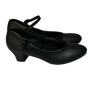 Theatricals Footwear T3100 Black Character Dance Shoes Mary Jane 7.0W 1.5" Heel thumbnail 3