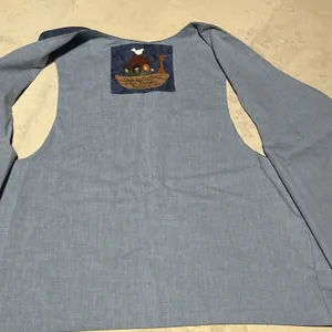 Womens Handmade Vest Womens L XL Noah's Ark Applique Folk Art Animal Theme Retro thumbnail 9