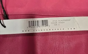 Susana Monaco Faux Leather Corset Flare Dress in Azalea thumbnail 9