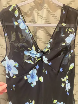 Studio 1940 Black Flowy Floral Dress thumbnail 2