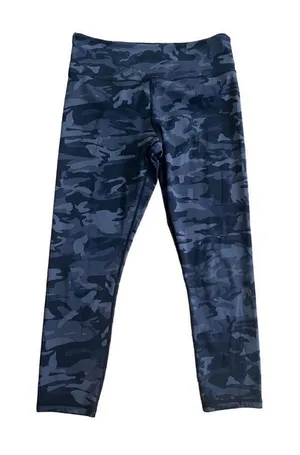 Zyia womens black gray camo 7/8 length‎ athletic leggings yoga pants sz 8-10 thumbnail 1