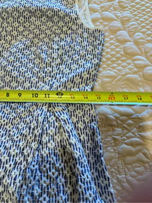 Brooks Brothers Broderie Anglaise Mini Dress Blue White Eyelet Embroidered Sz 10 thumbnail 13
