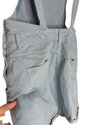🌤️🩵 Urban Outfitters Blue‎ Denim Overall Mini Dress Size 6 🩵🌤️ thumbnail 4