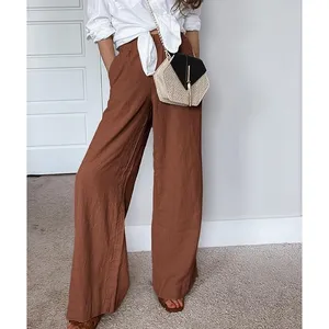 NWT ~ Women's Rust Flowy Palazzo Pants ~ Pockets & Wide Leg ~ Plus Size 2X thumbnail 4