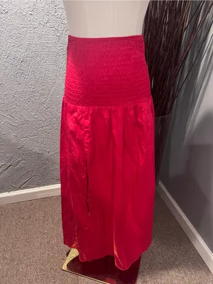 🌺New Wild Fable Red Drop Waist Maxi Skirt Size X-Small🌺 thumbnail 3
