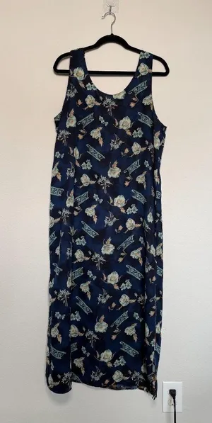 Vintage 90s Long Maxi Sundress XL thumbnail 1