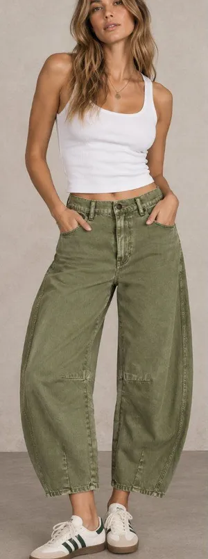 Oliver Logan Elmore Horseshoe Barrel Jeans Size 27 thumbnail 1
