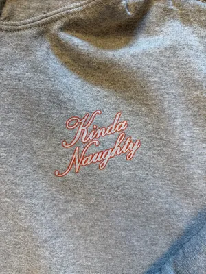 Gildan kinda nice kinda naughty Christmas sweatshirt thumbnail 3