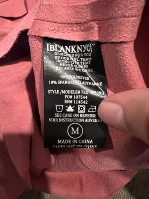 BlankNYC Rare Blush Pink Suede Moto‎ Jacket M thumbnail 9