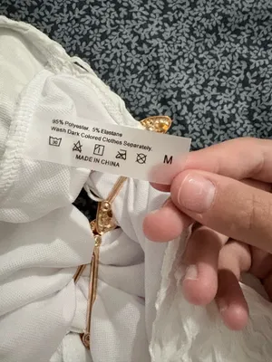 White Shein Skirt gold starfish  thumbnail 3