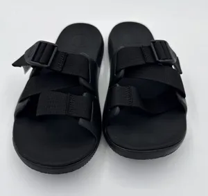 Chaco Chillos Slide Sandals Women's Size 7 Black Adjustable Straps Hiking Walk thumbnail 1