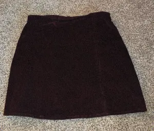 Hollister Cherry Maroon Mini Skirt thumbnail 1