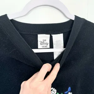 Vintage Disney Originals Fleece embroidered crewneck sweatshirt SMALL thumbnail 2