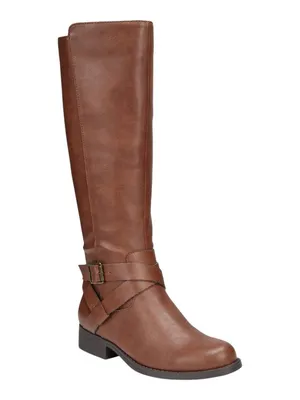 NEW Style & Co. Margoo Riding Boots Faux Leather 10021524100 Acorn Brown 6.5M thumbnail 5