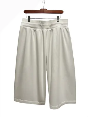 Nike Light Beige Athletic Shorts with Drawstring Waist thumbnail 2