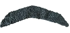 Vintage 50s 60s Black Lamb Fur Detached Collar thumbnail 1