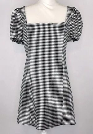 Zara Mini Gingham Dress thumbnail 1