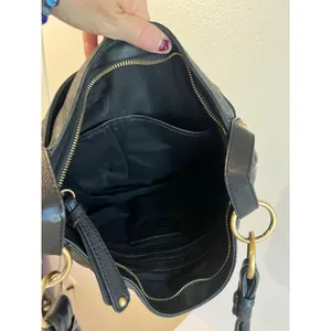 Audrey Brooke Black Genuine Soft Leather Medium Shoulder Bag thumbnail 4