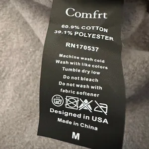 Comfrt Cloud Zip Hoodie size medium wolf grey thumbnail 7
