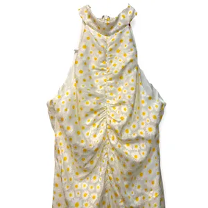 NWOT STAUD Coastal Daisy Ruched Halter Maxi Dress in Yellow thumbnail 11