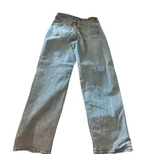 American Eagle Outfitters Light Blue Baggy Straight Leg High Rise Jeans thumbnail 2