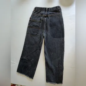 BDG Urban Outfitters Super High Waist Wide Leg Jeans w/ Orange Stitching size 27 thumbnail 2