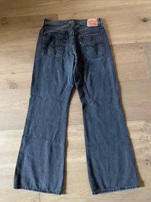 Levi's 94 Baggy Bootcut Jeans Washed Black Size 26X31 thumbnail 11