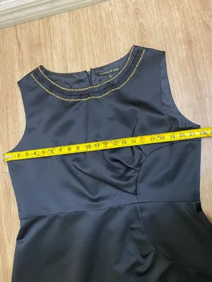Preston & York Black Dress with Gold Beaded Neckline thumbnail 5