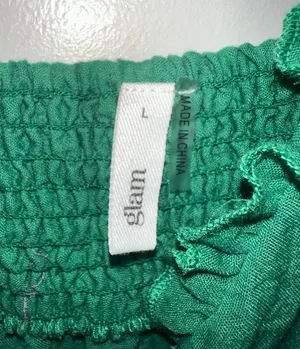 Glam green top thumbnail 3