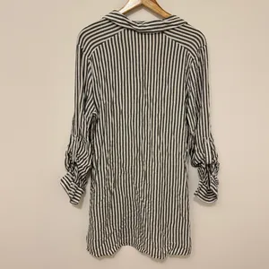 Lucky Brand Button Down Shirt Tunic Dress Size Large Striped Boho Beach Cover Up thumbnail 6