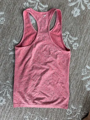Gymshark Pink Seamless Performance Racerback Tank thumbnail 3