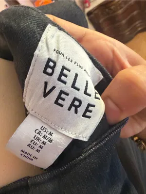 Belle Vere Black Button-Front Denim Vest and maxi Skirt Set thumbnail 6