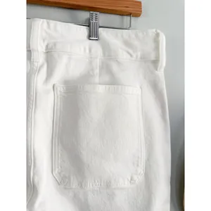 J.Crew | NWT Petite Denim Trouser Jean Stacked Buttons White | Sz P31 thumbnail 7