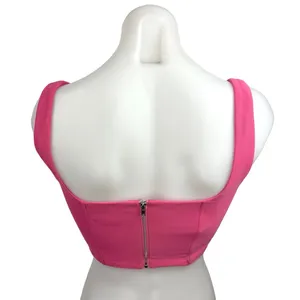 Edikted Isla Pink Sleeveless Cami Corset Bustier Corset Crop Tank Top Size S thumbnail 2