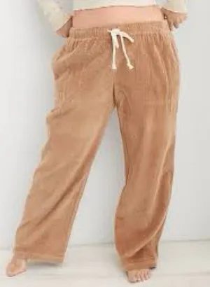 Aerie Corduroy Low Rise Pant in Cappuccino Small thumbnail 1