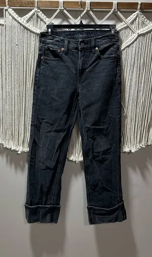 American Eagle Outfitters Dark Gray Boyfriend Jeans thumbnail 1